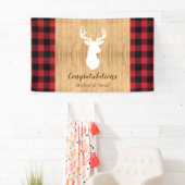 Hirschjagd-Lodge Kinderdusche Antler Banner (Insitu)