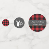 Hirschjagd-Lodge Kinderdusche Antler Konfetti (Rückseiten)