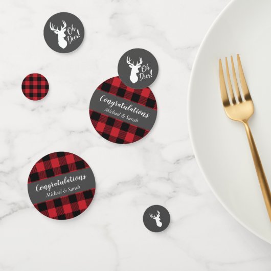 Hirschjagd-Lodge Kinderdusche Antler Konfetti (Gruppe)