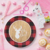 Hirschjagd-Lodge Kinderdusche Antler Pappteller (Party)