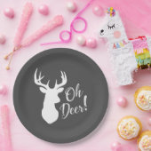 Hirschjagd-Lodge Kinderdusche Antler Pappteller (Party)