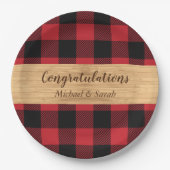 Hirschjagd-Lodge Kinderdusche Antler Pappteller (Vorderseite)