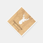 Hirschjagd-Lodge Kinderdusche Antler Serviette (Ecke)