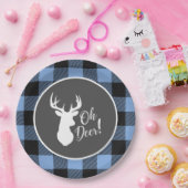 Hirschjagd Lodge Kinderdusche Antlers Boy Blue Pappteller (Party)