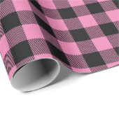 Hirschjagd Lodge Kinderdusche Antlers Girl Pink Geschenkpapier (Rolleneckpunkt)