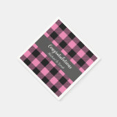 Hirschjagd Lodge Kinderdusche Antlers Girl Pink Serviette (Ecke)