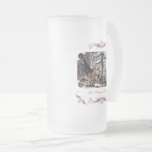 Hirschjagd Mattierte Bier Tasse / Stein (VorderseiteRechts)