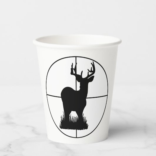 Hirschjagd Pappbecher (Vorderseite)