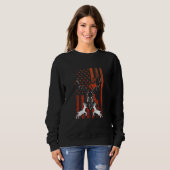 Hirschjagd Patriotic Us Elk Bow Hunter Usa Ameri Sweatshirt (Vorne ganz)