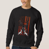 Hirschjagd Patriotic Us Elk Bow Hunter Usa Ameri Sweatshirt (Vorderseite)