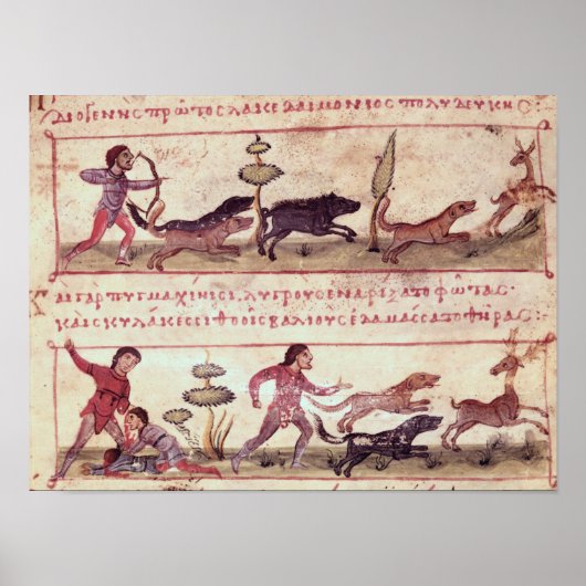 Hirschjagd Poster (Vorne)