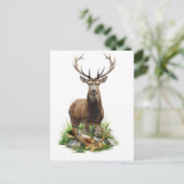 Hirschjagd Postkarte (Stehend Vorderseite)