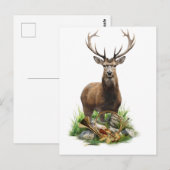 Hirschjagd Postkarte (Vorne/Hinten)