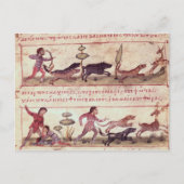 Hirschjagd Postkarte (Vorderseite)