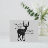 Hirschjagd Postkarte (Stehend Vorderseite)