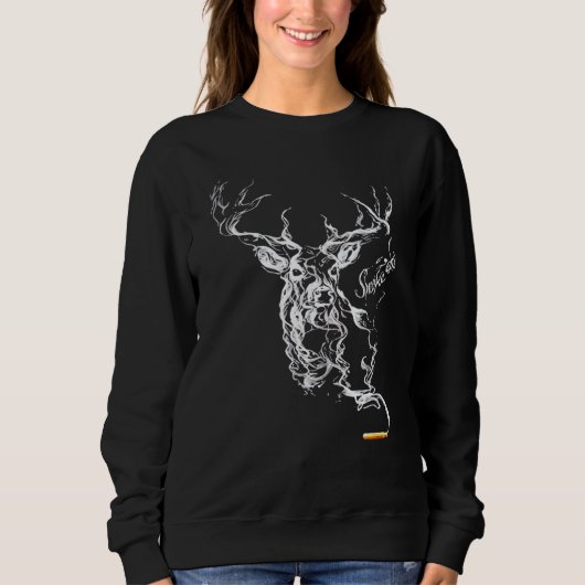 Hirschjagd Rauch Em Hunter Husband Vater Grandp Sweatshirt (Vorderseite)