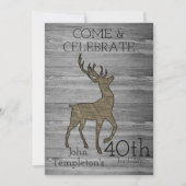 Hirschjagd Rustikale Sportarten im Freien Männer G Einladung (Vorderseite)