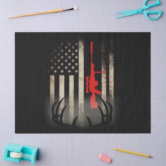 Hirschjagd Seidenpapier (Basteln)