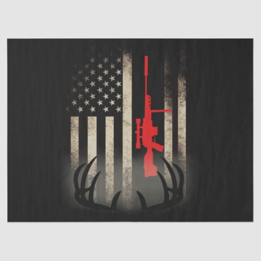 Hirschjagd Seidenpapier (Vorderseite)