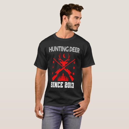 Hirschjagd seit 2013 T-Shirt (Vorne ganz)