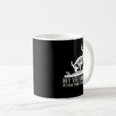 Hirschjagd Shirt für Männer Frauen Gezwitscher Jäg Kaffeetasse (VorderseiteRechts)