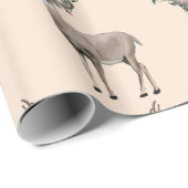 Hirschjagd Weihnachtsantler Geschenkpapier (Rolleneckpunkt)