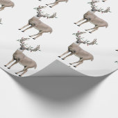 Hirschjagd Weihnachtsmänner Wrapping Paper Geschenkpapier (Ecke)