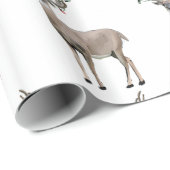 Hirschjagd Weihnachtsmänner Wrapping Paper Geschenkpapier (Rolleneckpunkt)