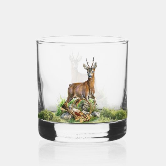 Hirschjagd Whiskyglas (Rückseite)