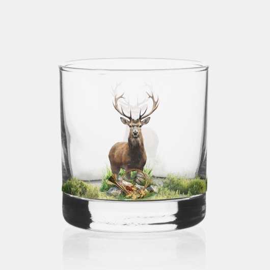 Hirschjagd Whiskyglas (Rückseite)