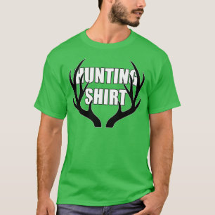 Hirschjagd Whitetail Buck Antlers Orange T-Shirt