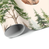 Hirschjagd Wildtiere Rustikaler Weihnachtsfeiertag Geschenkpapier (Rolleneckpunkt)