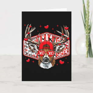 Hirschjagd Xoxo Valentinstag Bock Jungen Kappe Män Karte