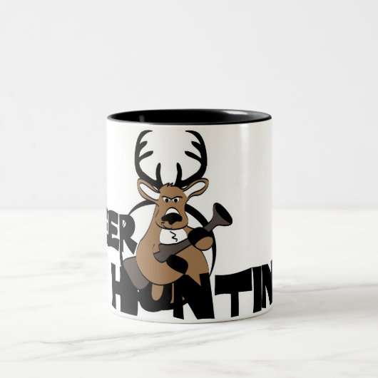 Hirschjagd Zweifarbige Tasse (Mittel)