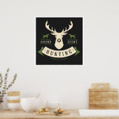 Hirschjagdplakat Poster (Küche)