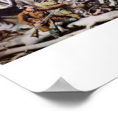 Hirschjagdplakat Poster (Ecke)