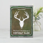 Hirschjagdschädel Einladung (Stehend Vorderseite)