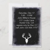 Hirschjagdschädel Einladung (Rückseite)