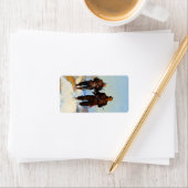 Hirschjäger, 1924 von Newell Convers Wyeth Adressaufkleber (Insitu)