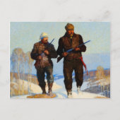 Hirschjäger, 1924 von Newell Convers Wyeth Postkarte (Vorderseite)