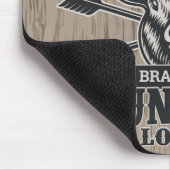 Hirschjäger ADD NAME Bow Hunting Lodge Hütte Mousepad (Ecke)