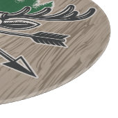 Hirschjäger ADD NAME Bow Hunting Lodge Hütte  Schneidebrett (Ecke)