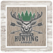 Hirschjäger ADD NAME Bow Hunting Lodge Hütte Serviette