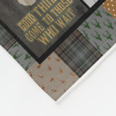 Hirschjäger-Blanket-Weihnachtsgeschenk für Jäger, Fleecedecke (Ecke)