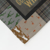 Hirschjäger-Blanket-Weihnachtsgeschenk für Jäger, Fleecedecke (Ecke)