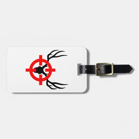 Hirschjäger - Bullseye Gepäckanhänger (Vorderseite horizontal)