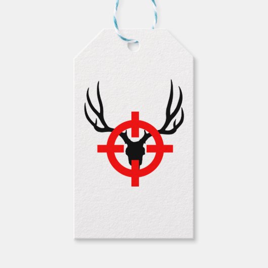 Hirschjäger - Bullseye Geschenkanhänger (Vorderseite)