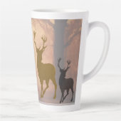 Hirschjäger-Geweih-Name-Vorlage-Tasse Milchtasse (Rechts)