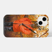 Hirschjäger im Wald iPhone Hülle (Rückseite (Horizontal))