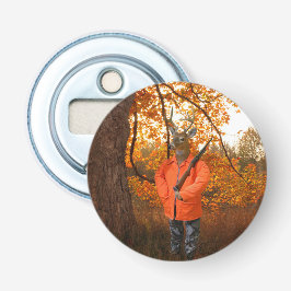 Hirschjäger in Wäldern Flaschenöffner